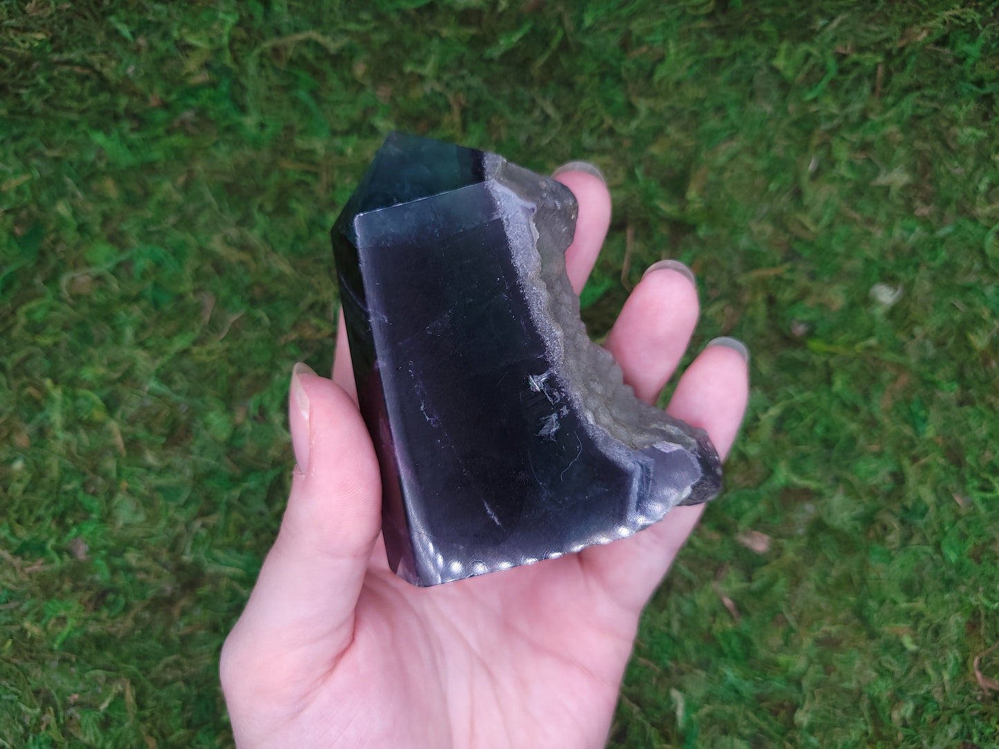 Rainbow Fluorite Drusy Tower