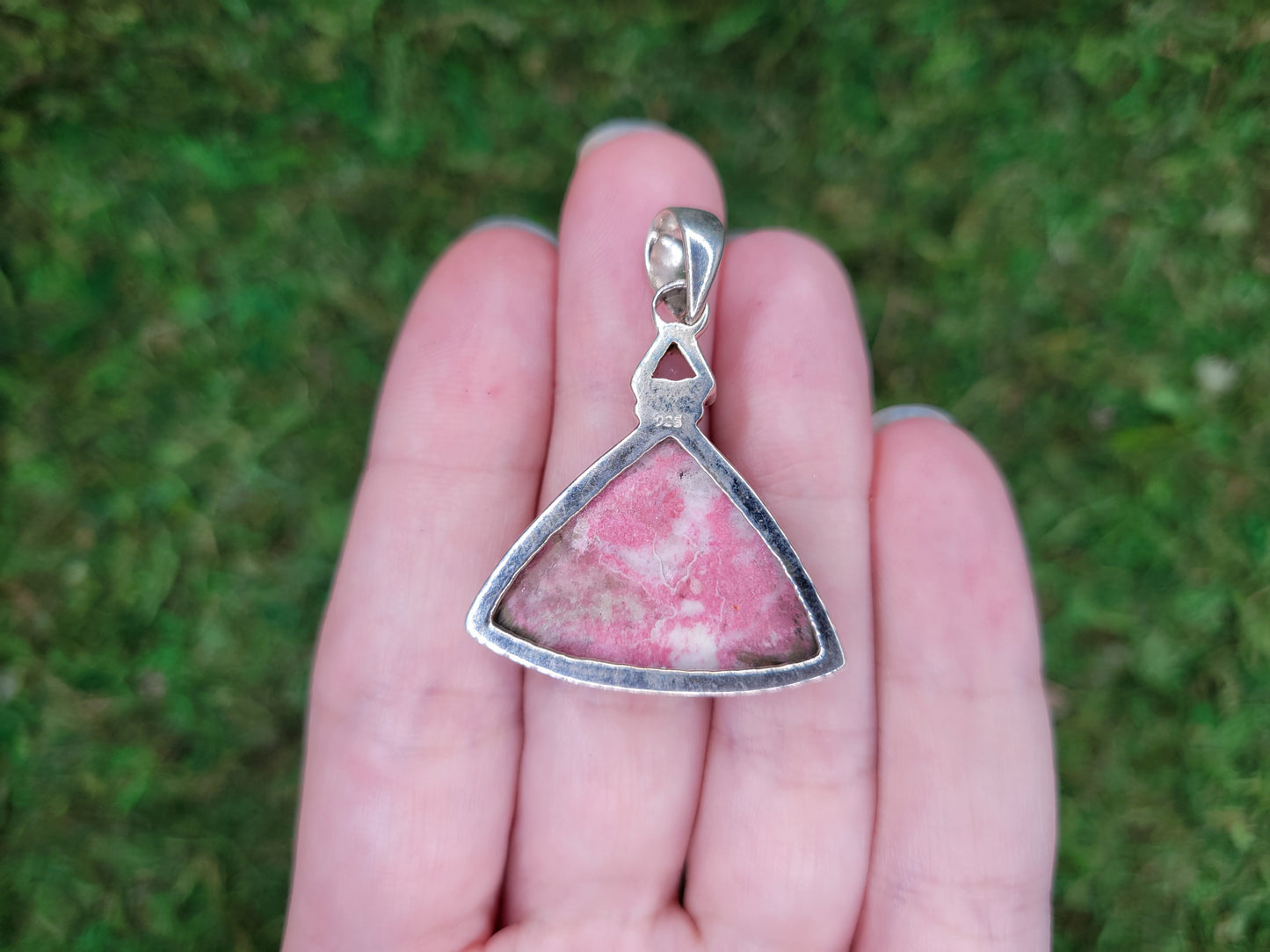 Pink Thulite & Rose Quartz Pendant