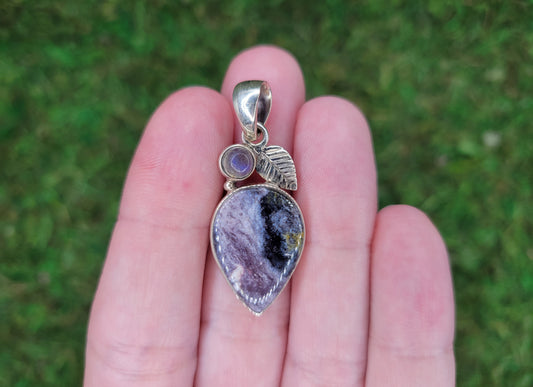 Indian Blanket Jasper & Labradorite Pendant