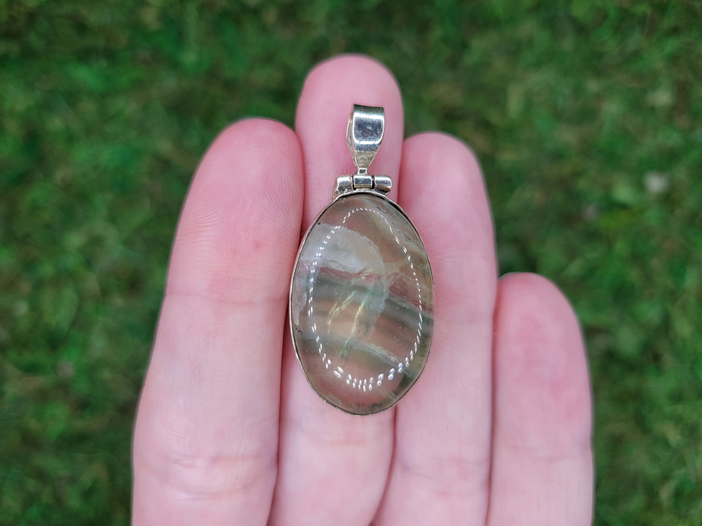 Rainbow Fluorite Pendant