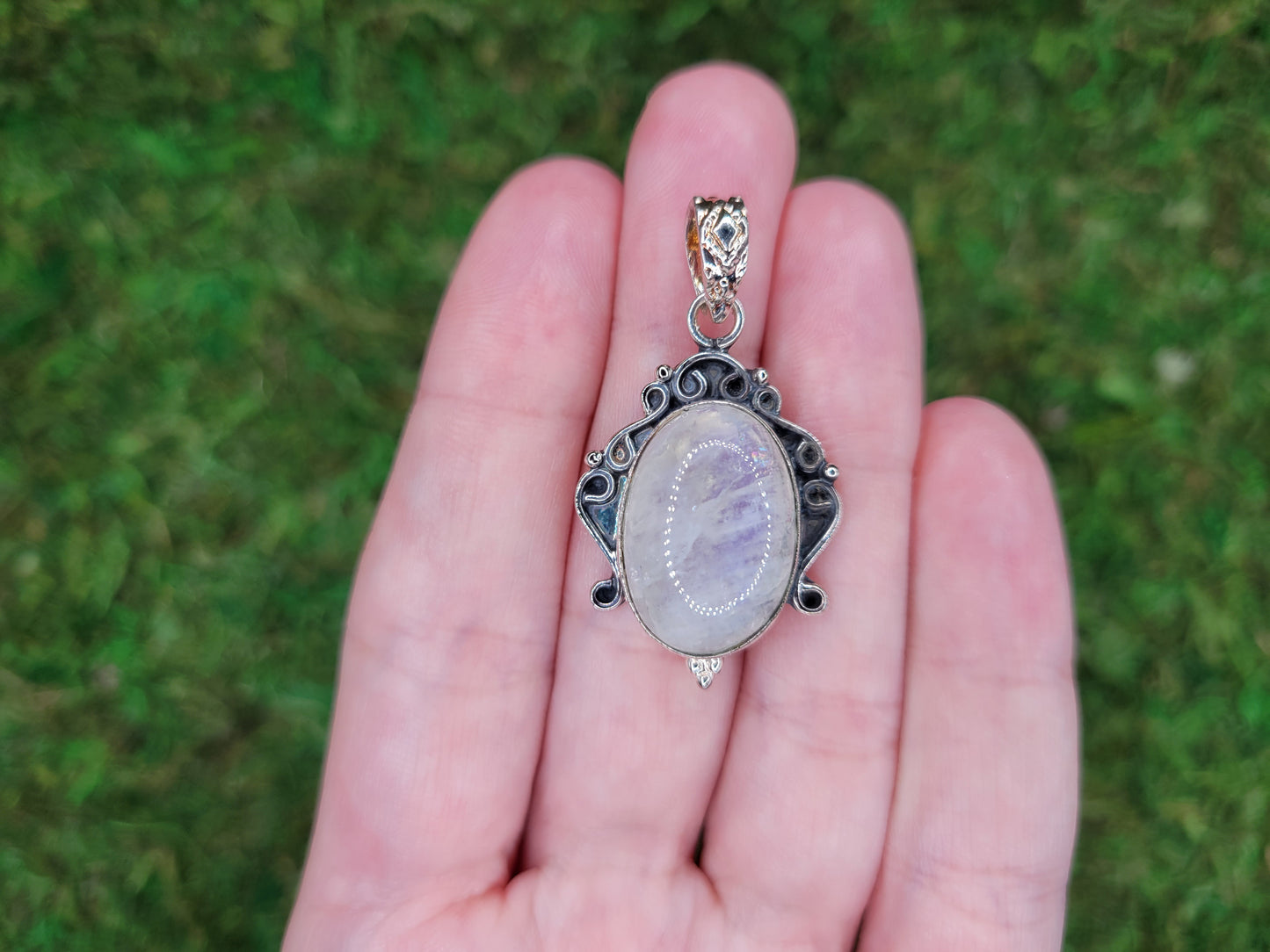 Rainbow Moonstone Pendant