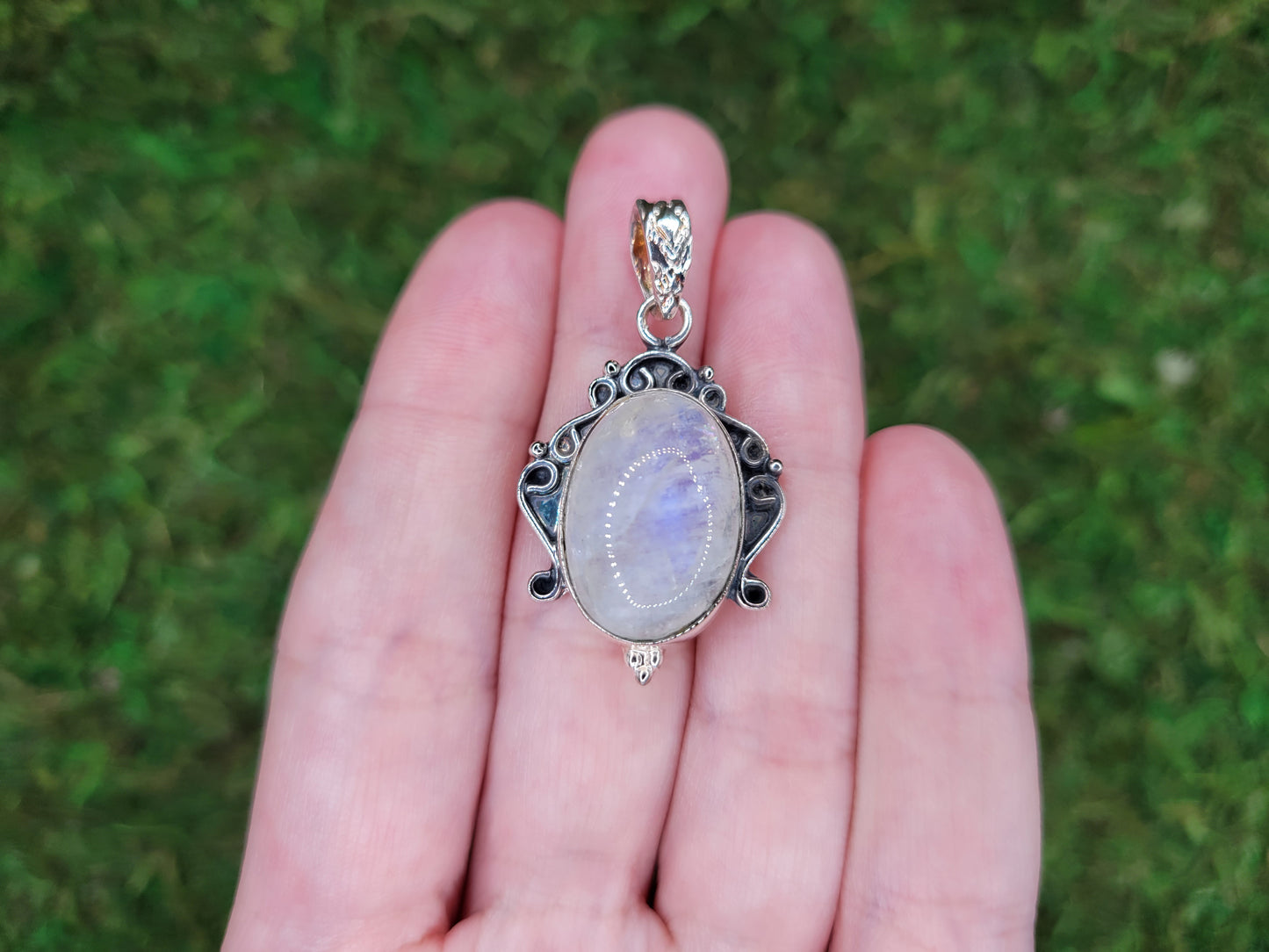Rainbow Moonstone Pendant