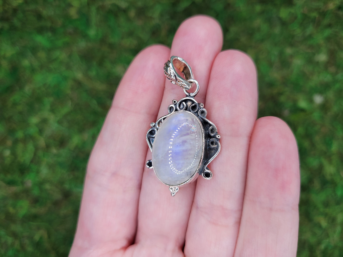Rainbow Moonstone Pendant