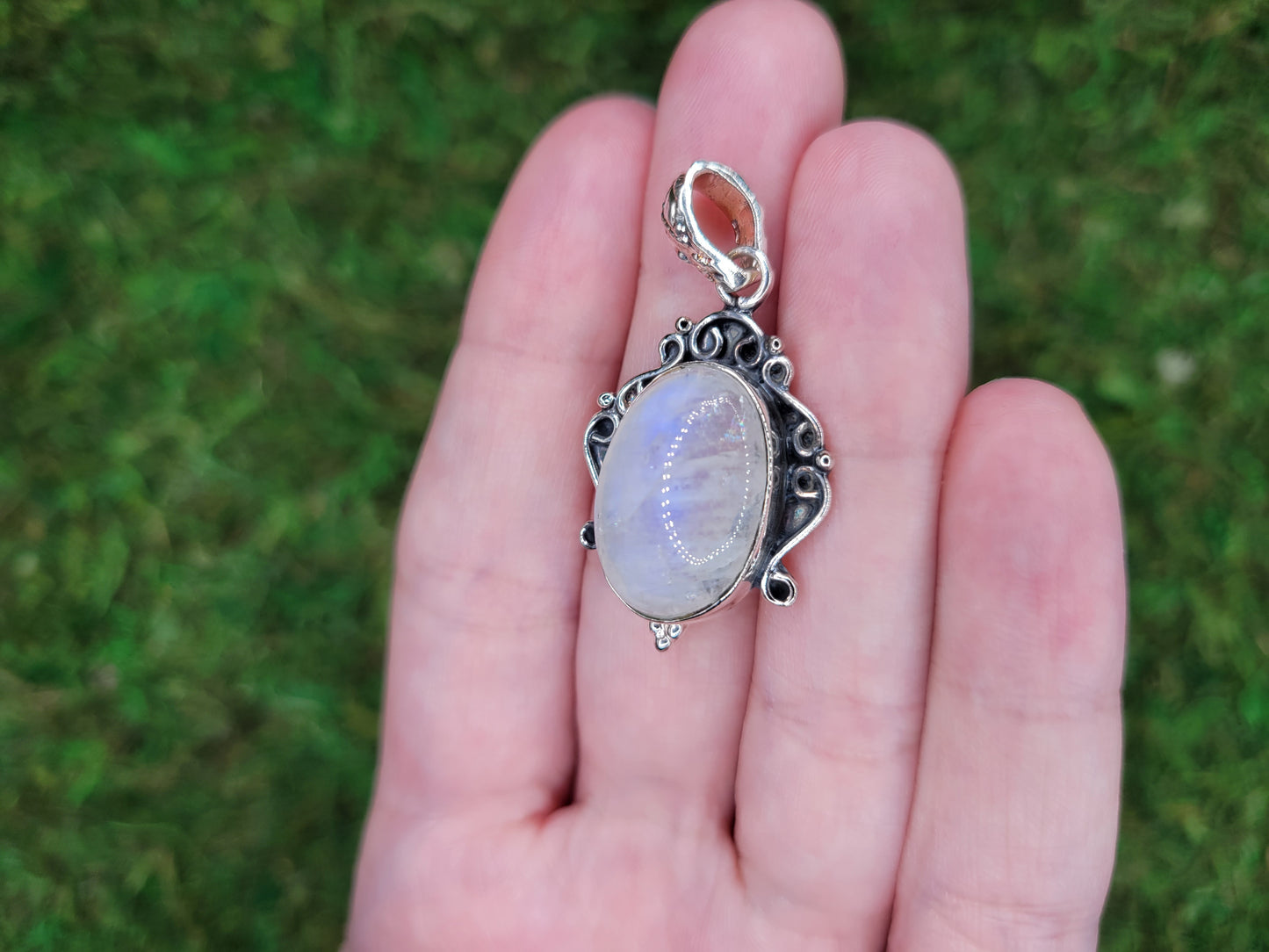 Rainbow Moonstone Pendant