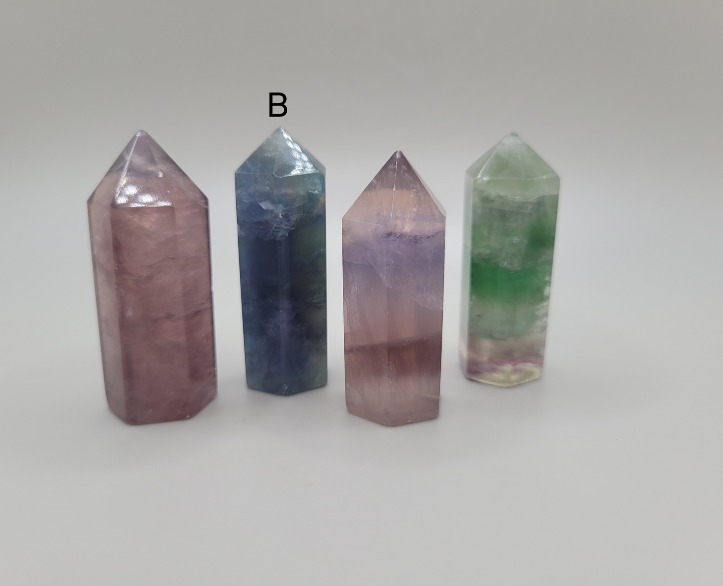 Rainbow Fluorite Points
