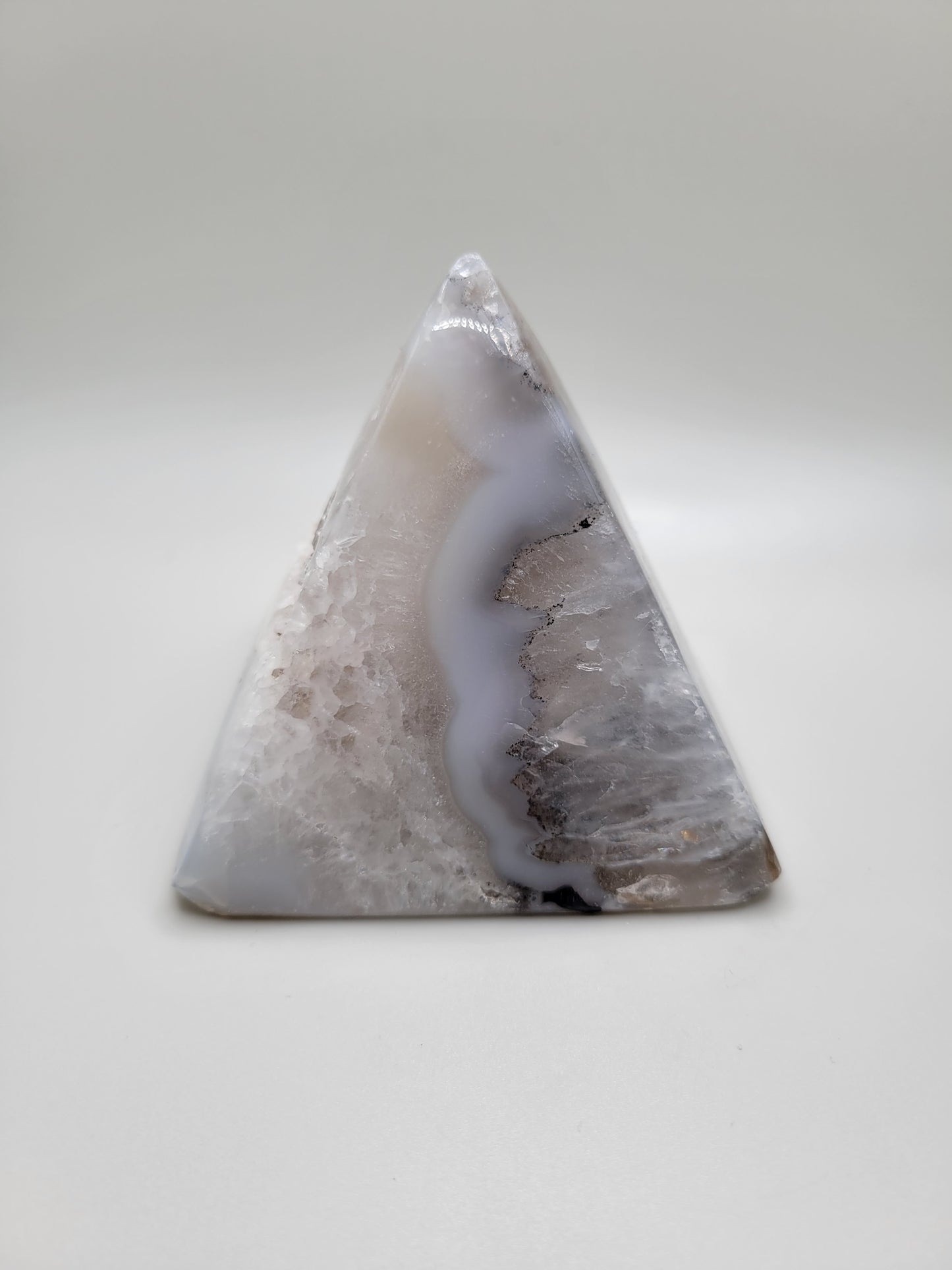Shark Head Agate Pyramid