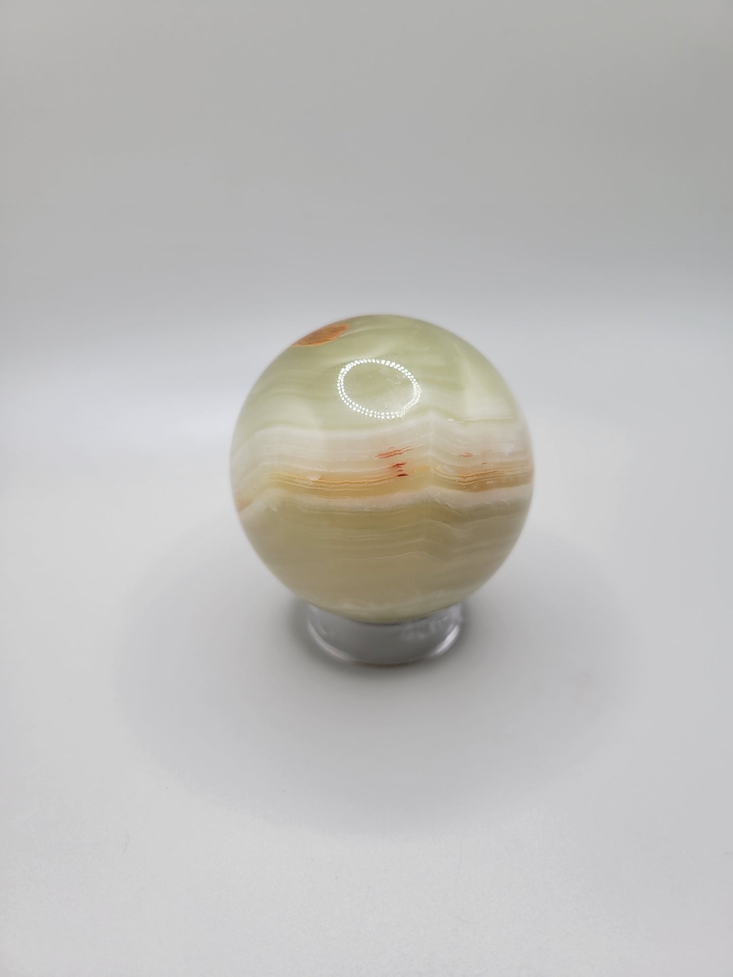 Green Banded Onyx Sphere