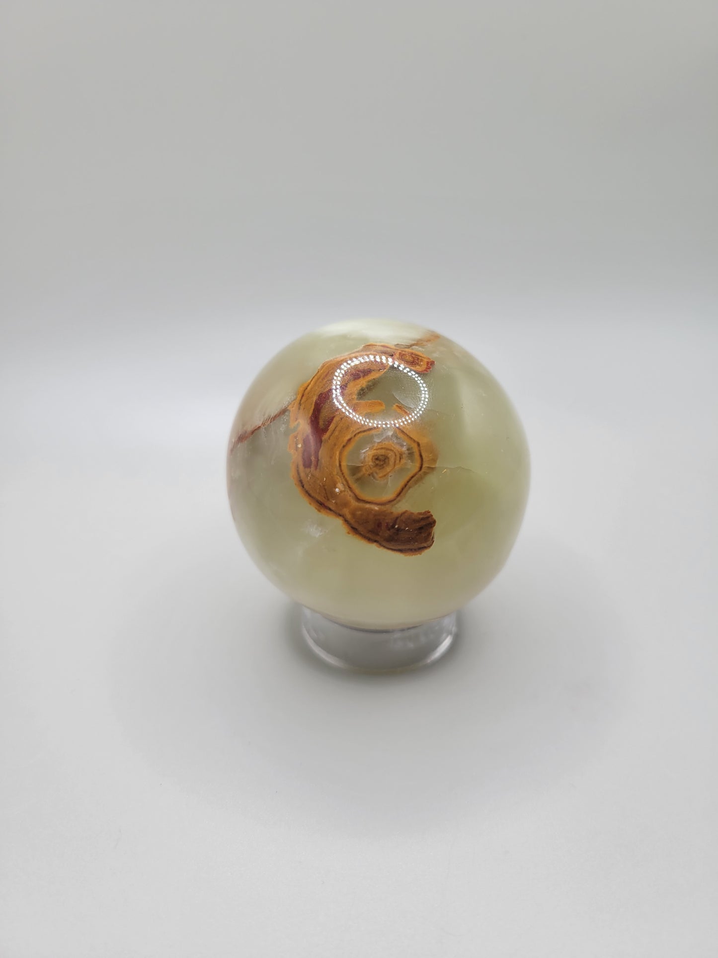 Green Banded Onyx Sphere