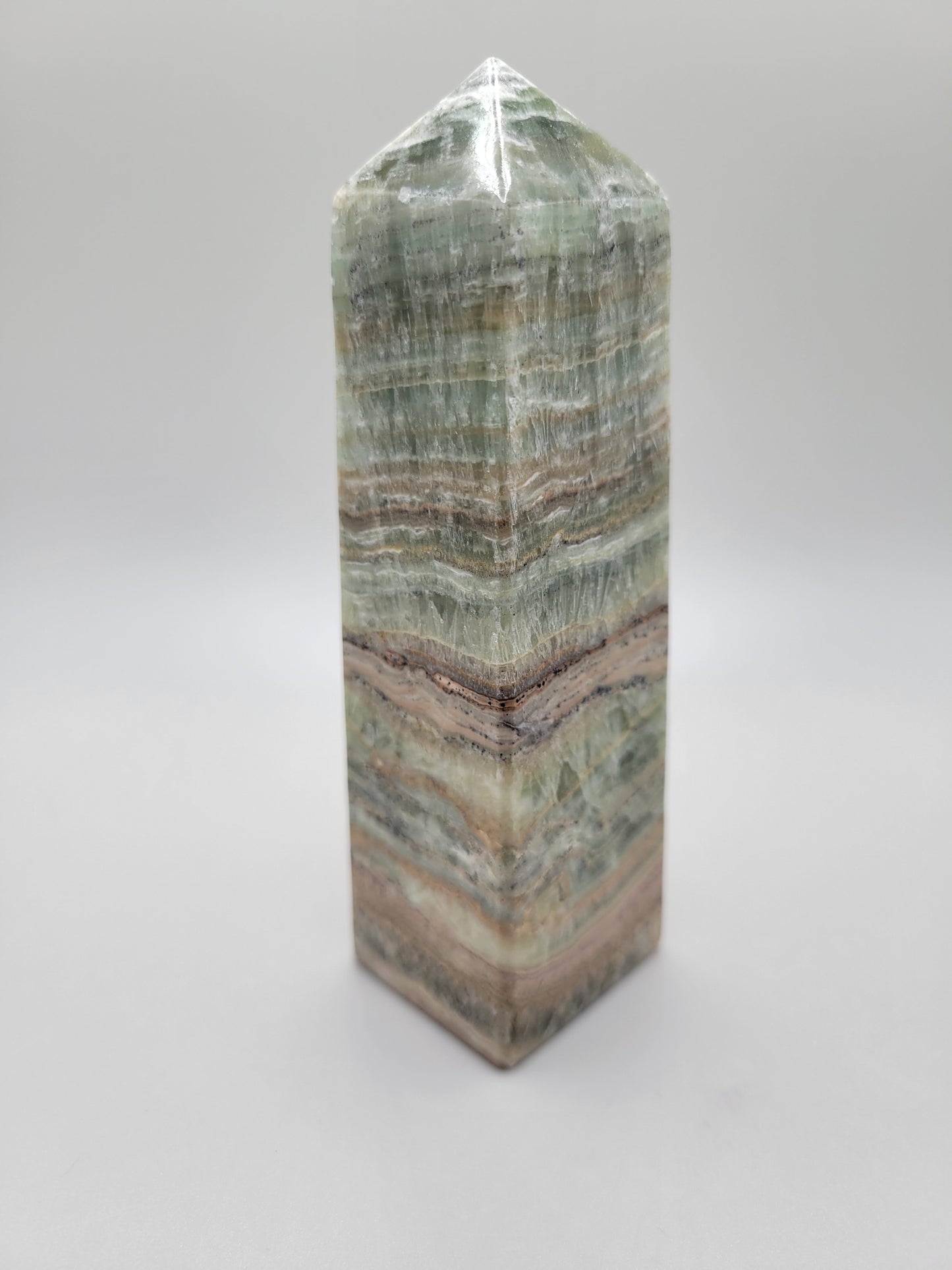 Green Banded Onyx Tower