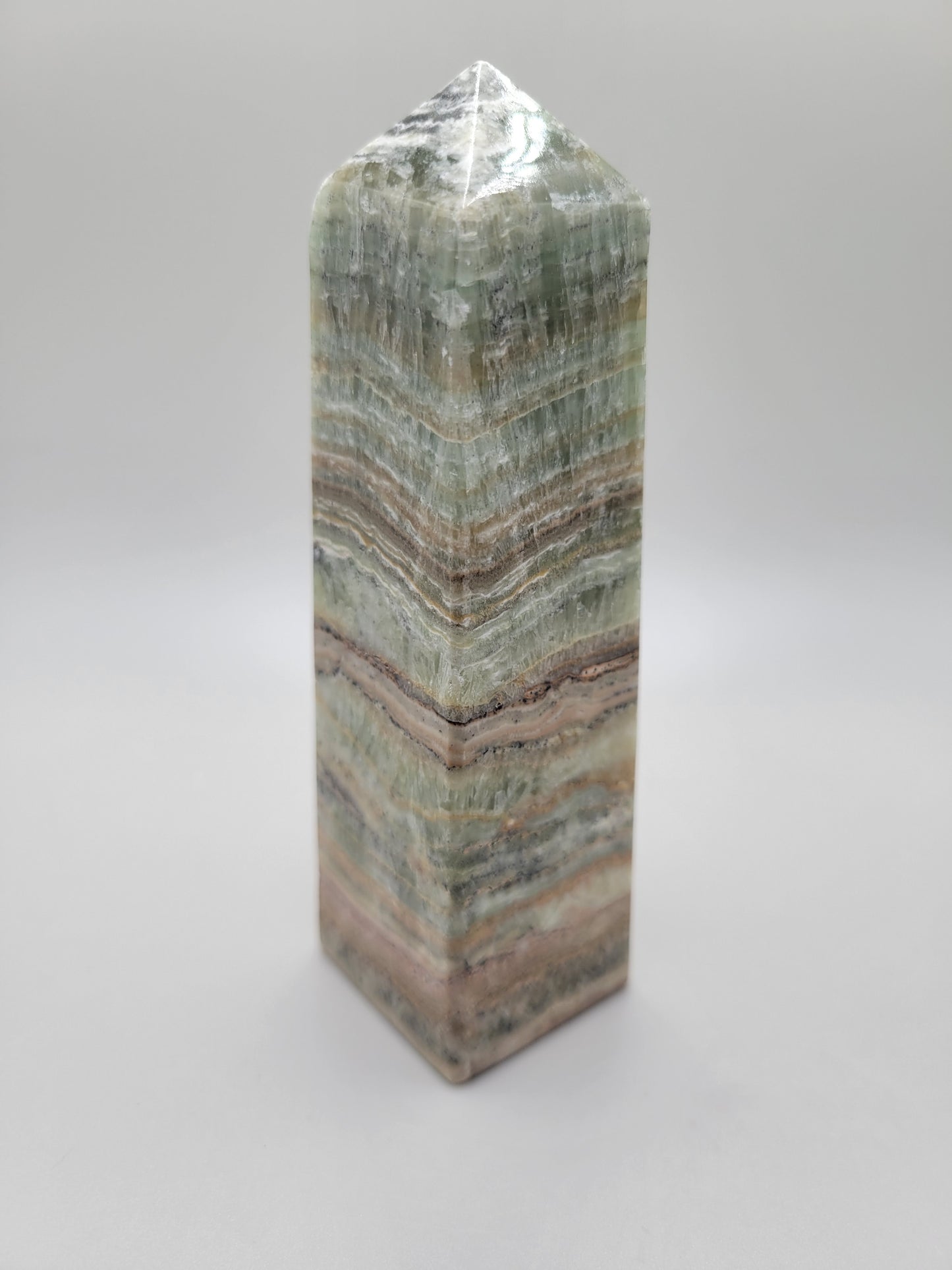 Green Banded Onyx Tower