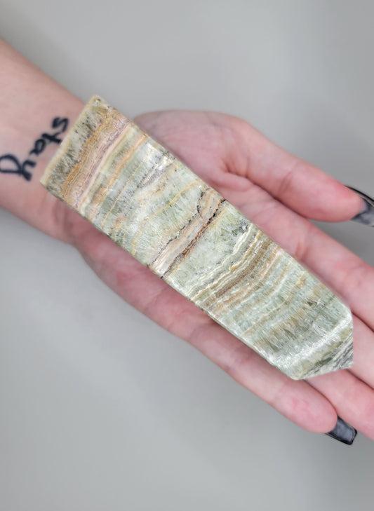 Green Banded Onyx Tower