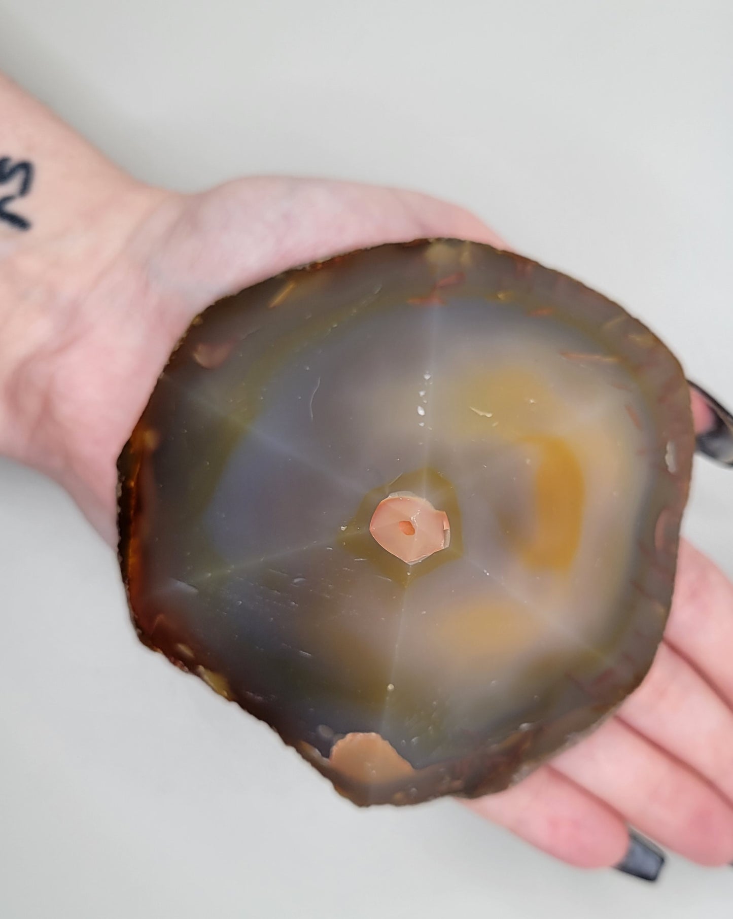 Agate Top Polished Point