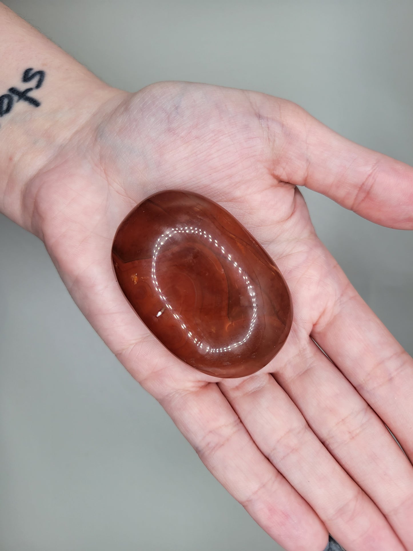 Carnelian Palm Stone