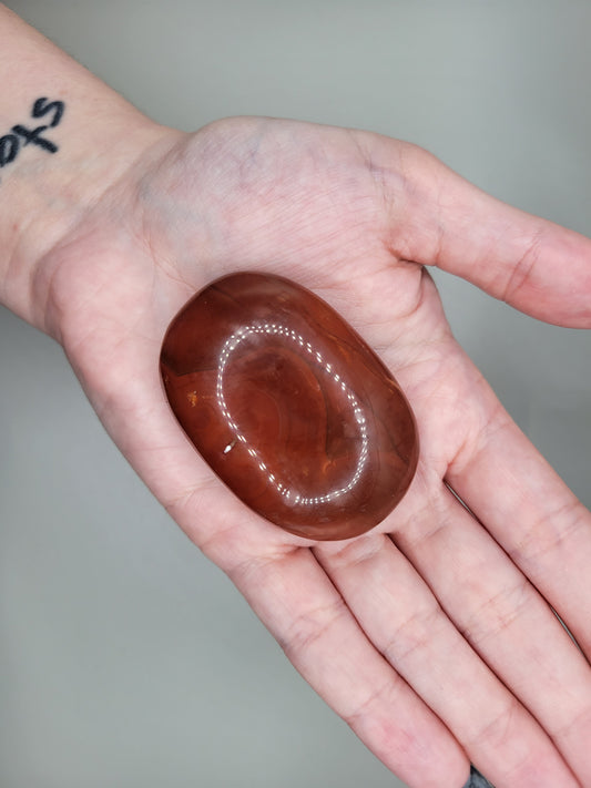 Carnelian Palm Stone