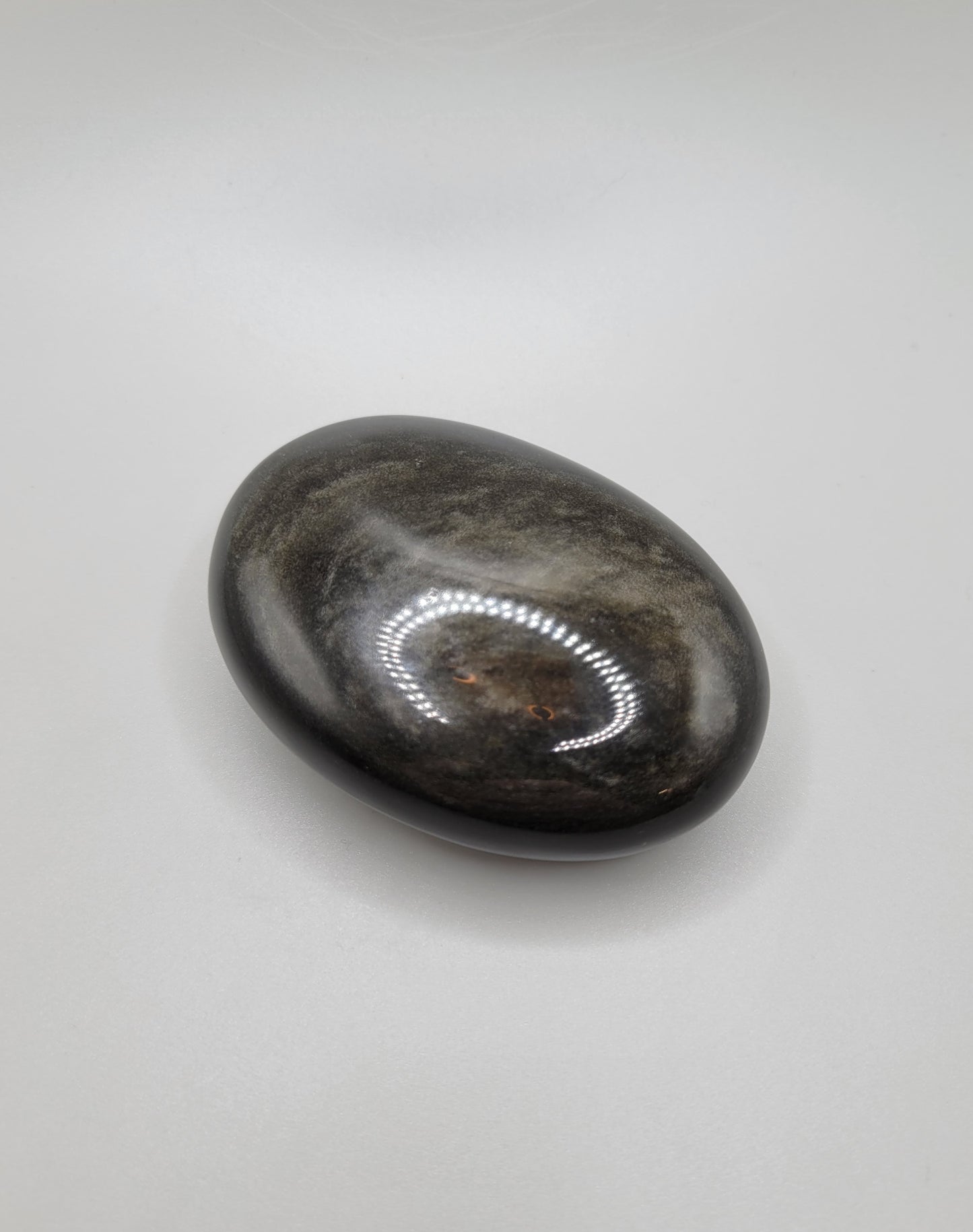 Gold Sheen Obsidian Palm Stone