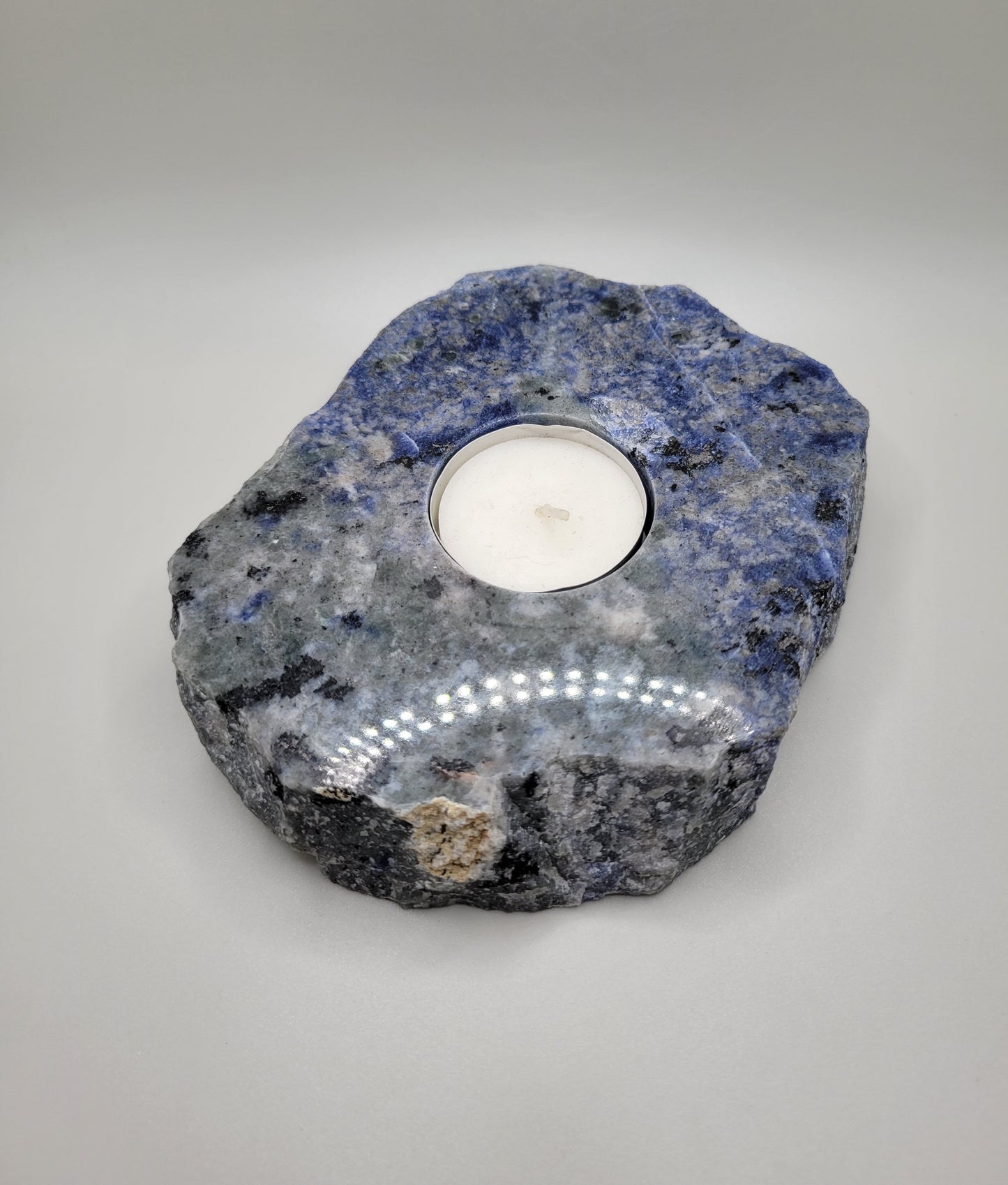 Sodalite Candle Holder
