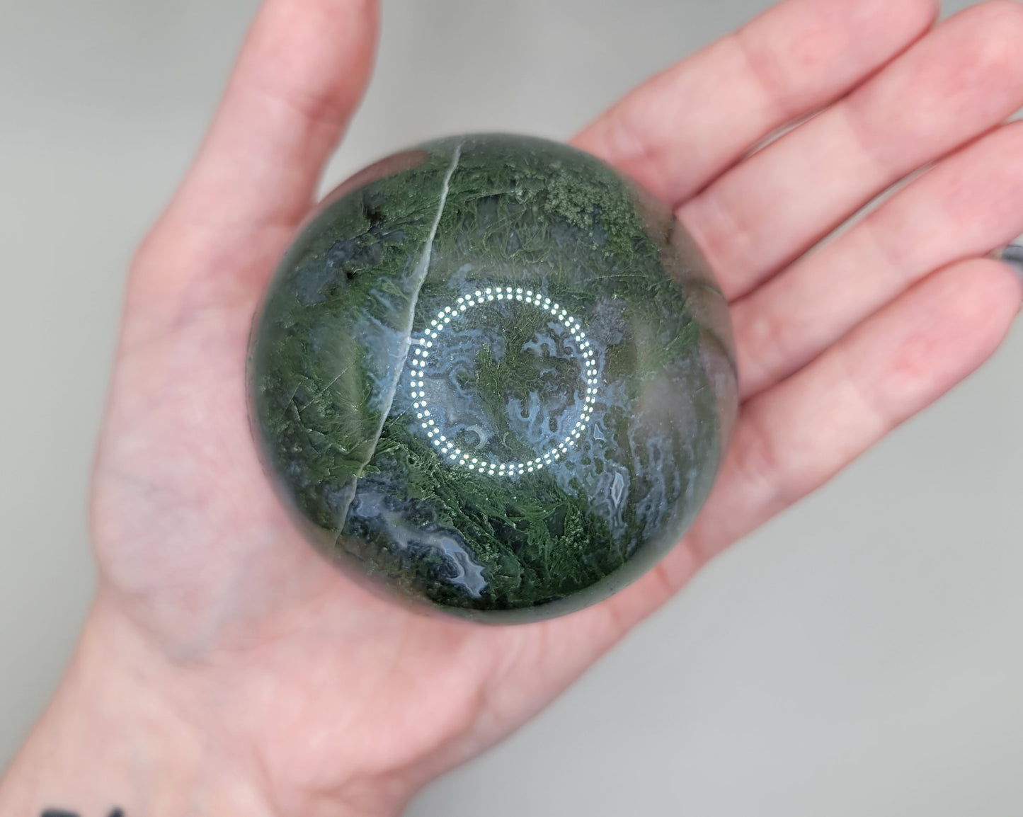 Moss Agate Sphere E